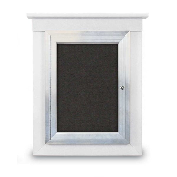 Sliding Glass Enclosed Letterboard, 72"x3
